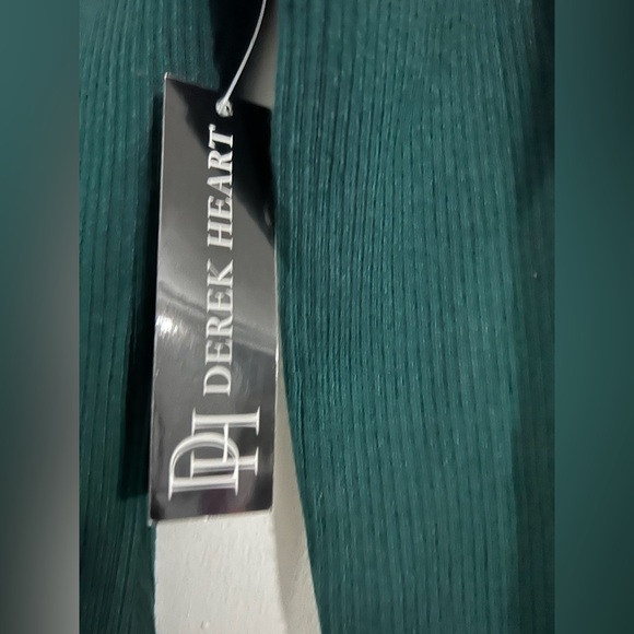 Derek Heart Teal Long Sleeve Dress - Picture 4 of 5